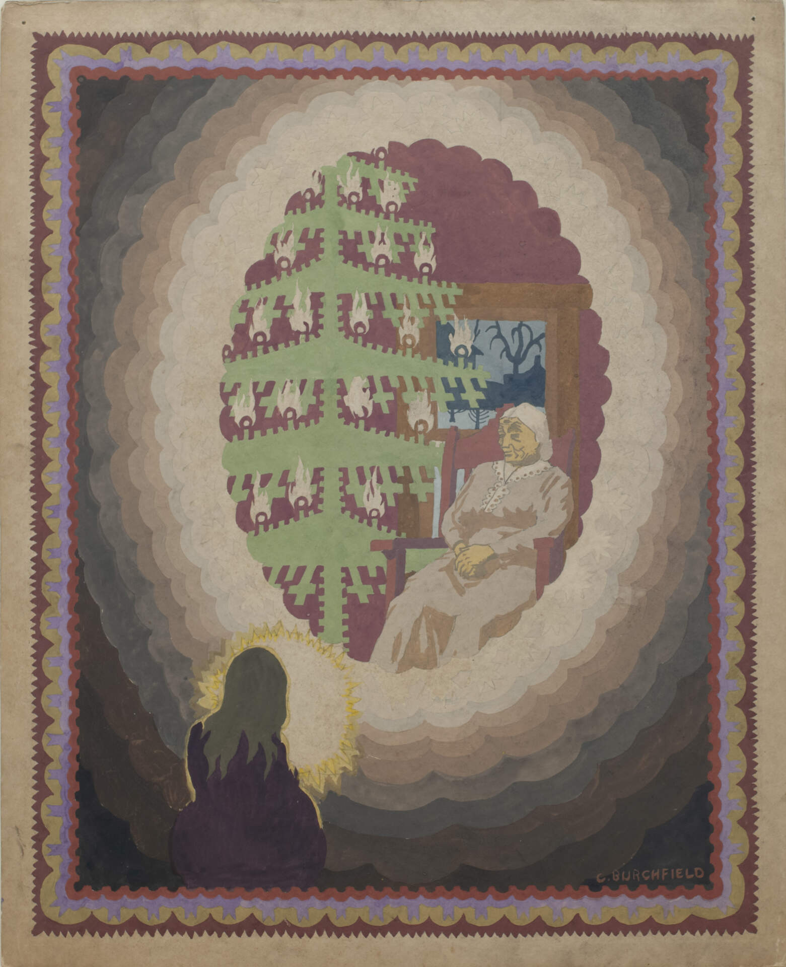 Christmas Study (Portrait of Artist's Mother)