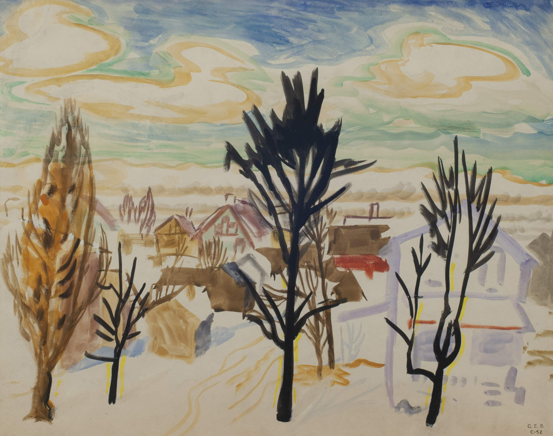 Untitled (Trees and Houses)