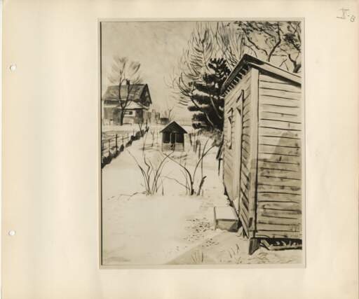 Winter Sunshine (also known as Shed in Winter)