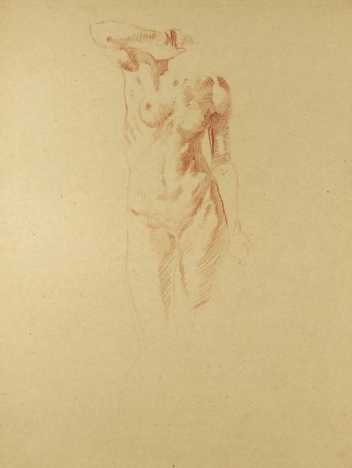 Partial Figure-Standing Female Nude