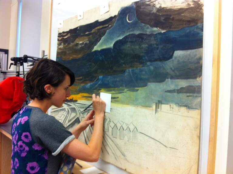 The Discussion and Treatment of Charles Burchfield's New Moon Watercolor