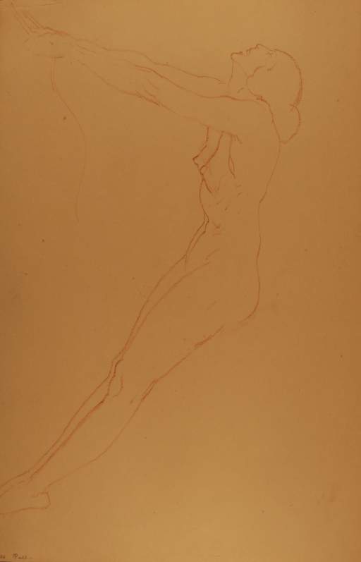 Female Nude Pulling on Rope