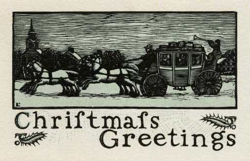 Christmas Greetings, Coach, design No. 125