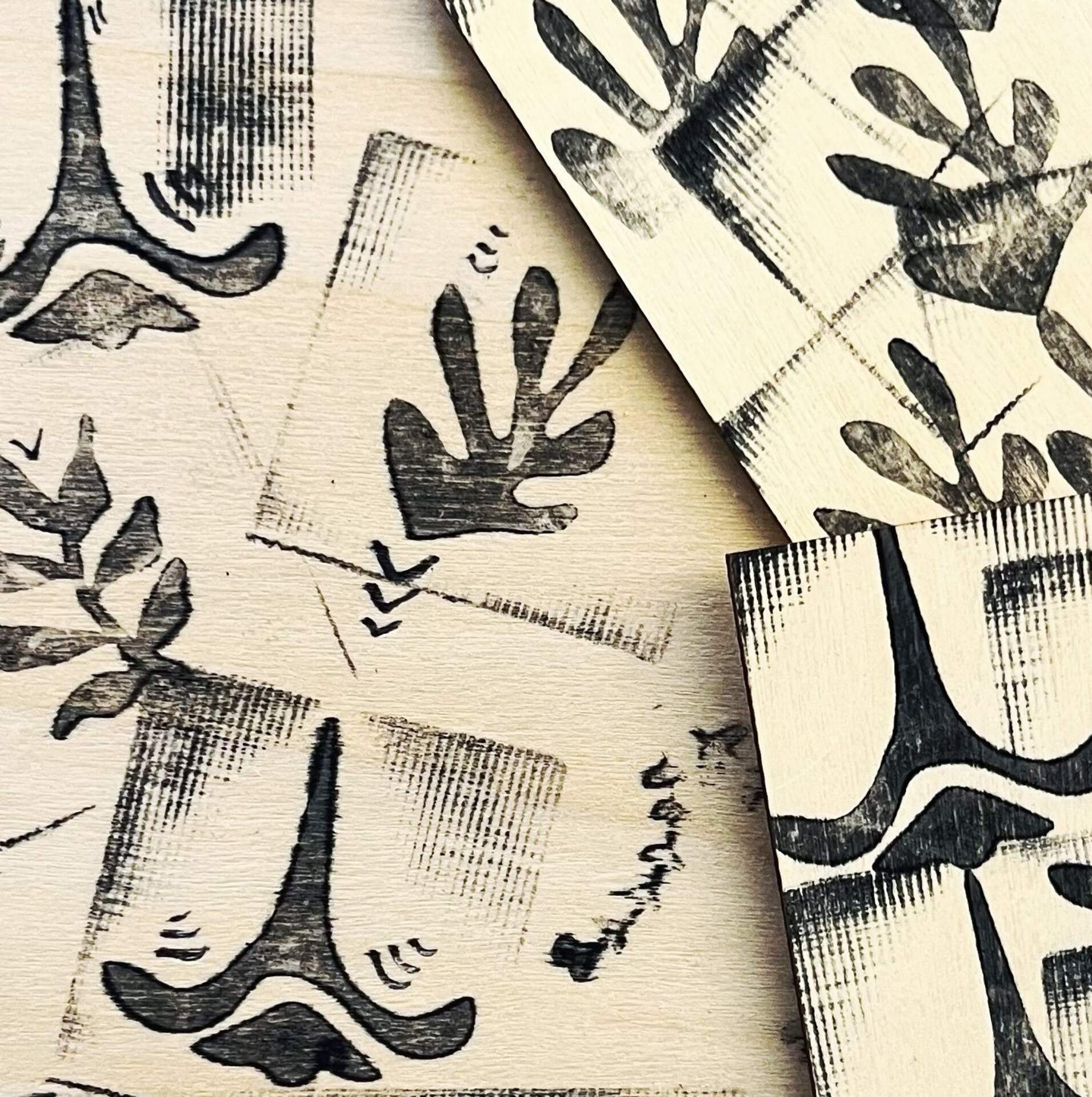 Lino-cut Stamp Shirts