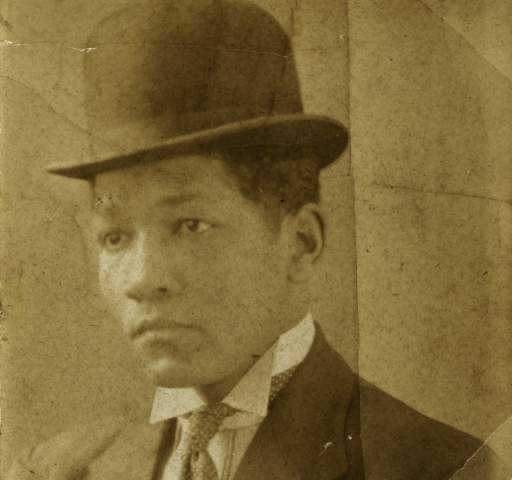 Portrait of John E. Brent in bowler hat