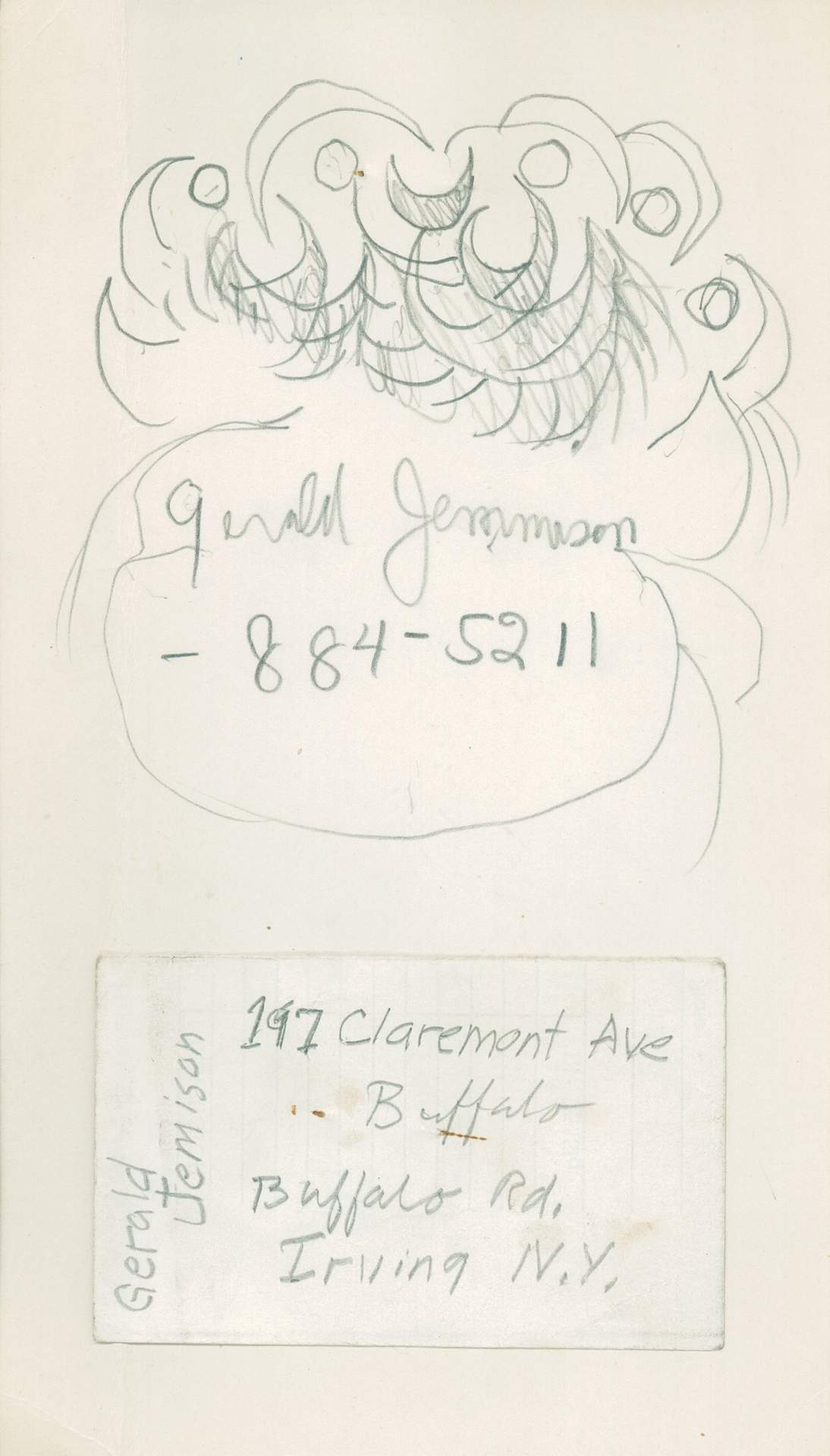 Gerald Jemison with doodle