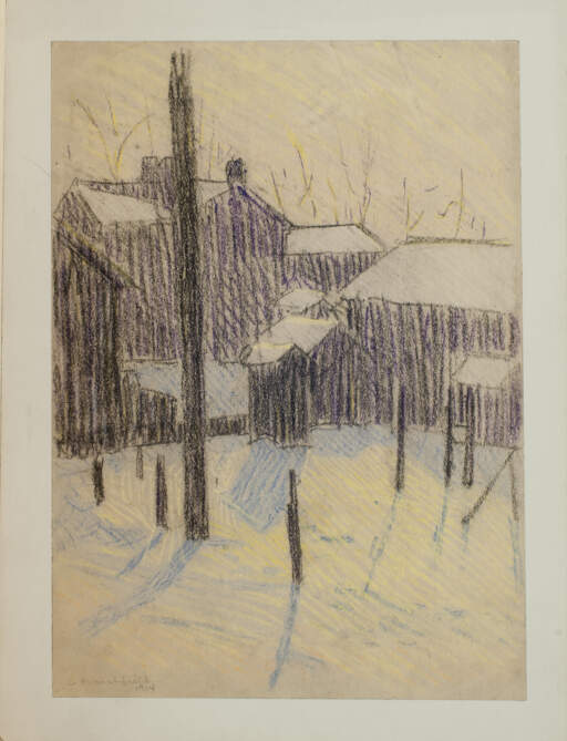 House and Purple Shadows