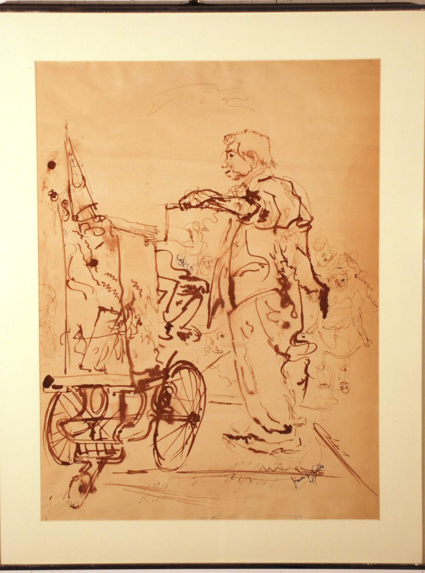 Little Italy: An Organ Grinder and Two Artists