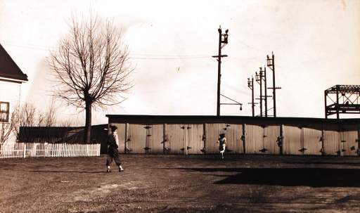 Untitled [2 children in backyard]