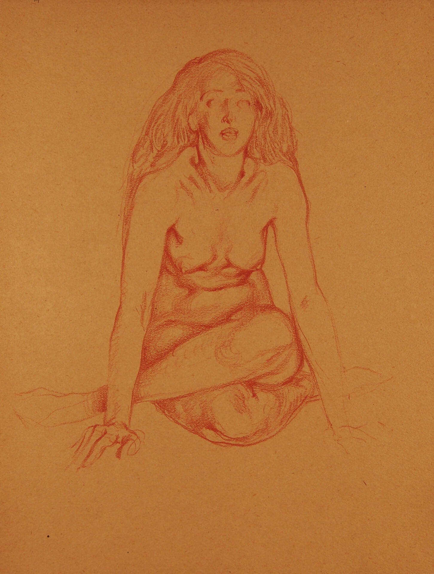 Seated Female Nude, Legs Crossed