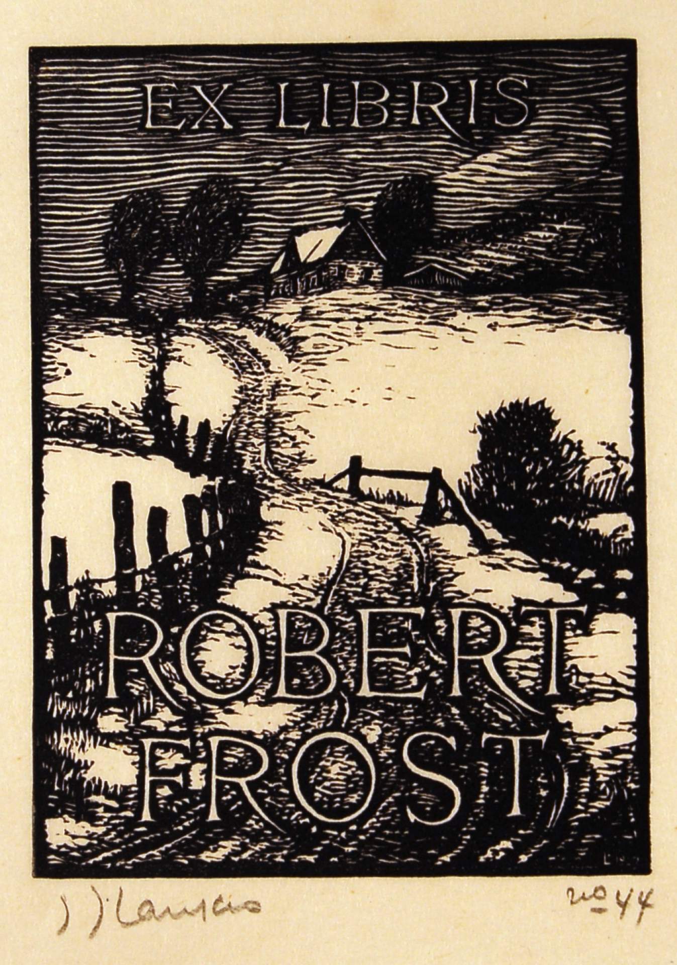 Robert Frost Bookplate