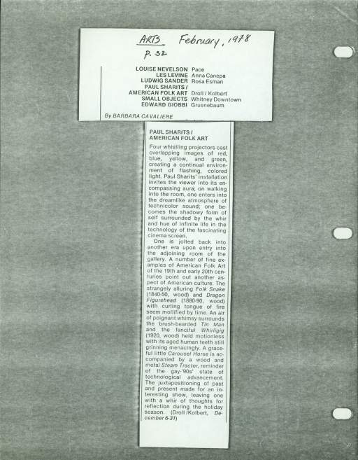 Untitled (Article Clipping)