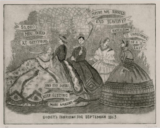 Godey&rsquo;s Fashions for September 1863