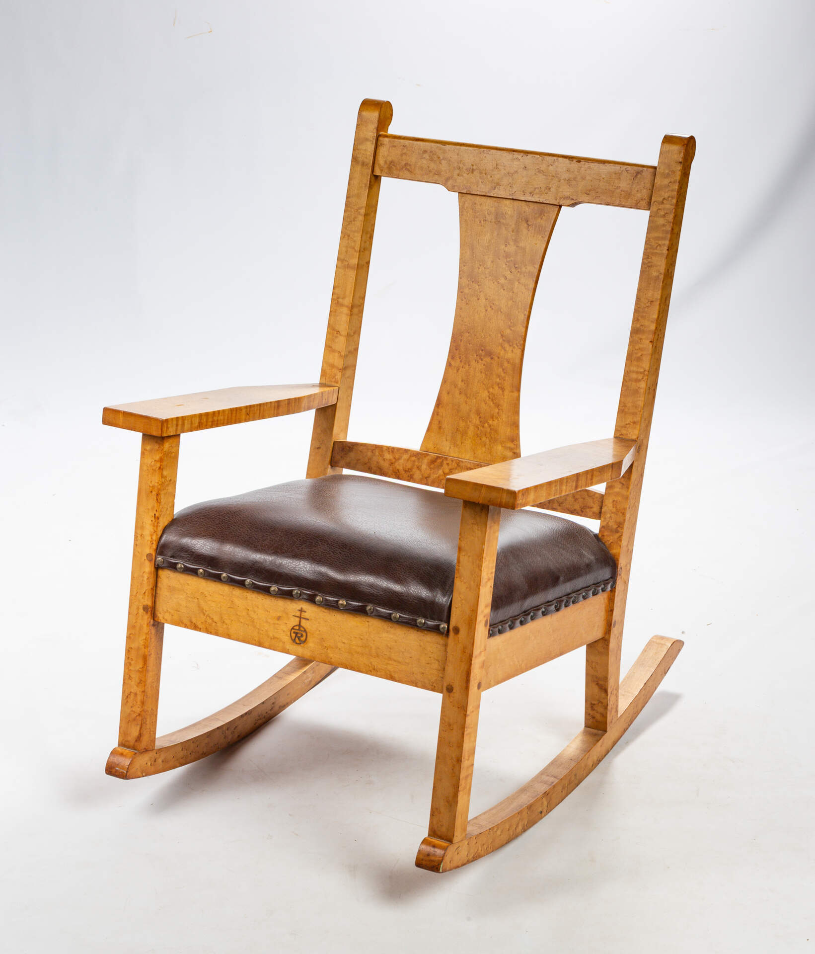 Bird&rsquo;s Eye Maple Rocking Chair