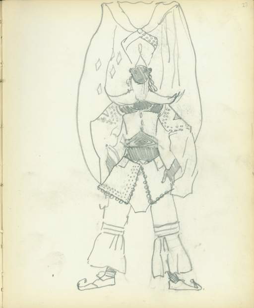 Untitled (male costume sketch)