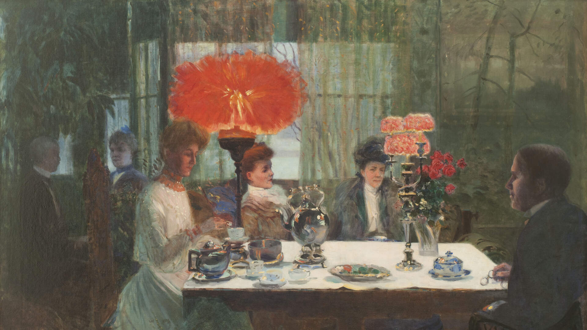 Five o'clock tea in the studio, Buffalo New York