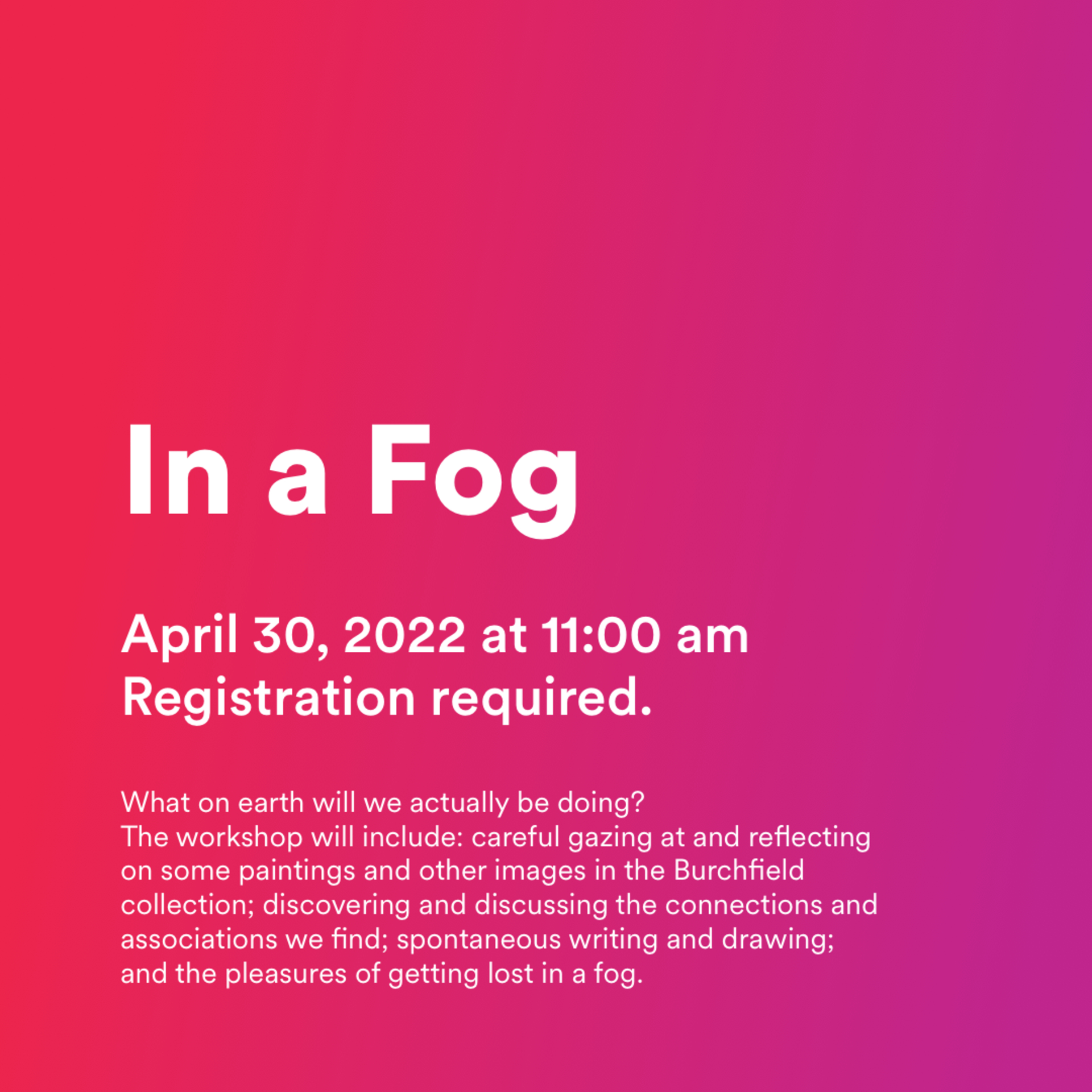 In a Fog