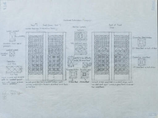 Sketch for Frank E. Merriweather Library Doors