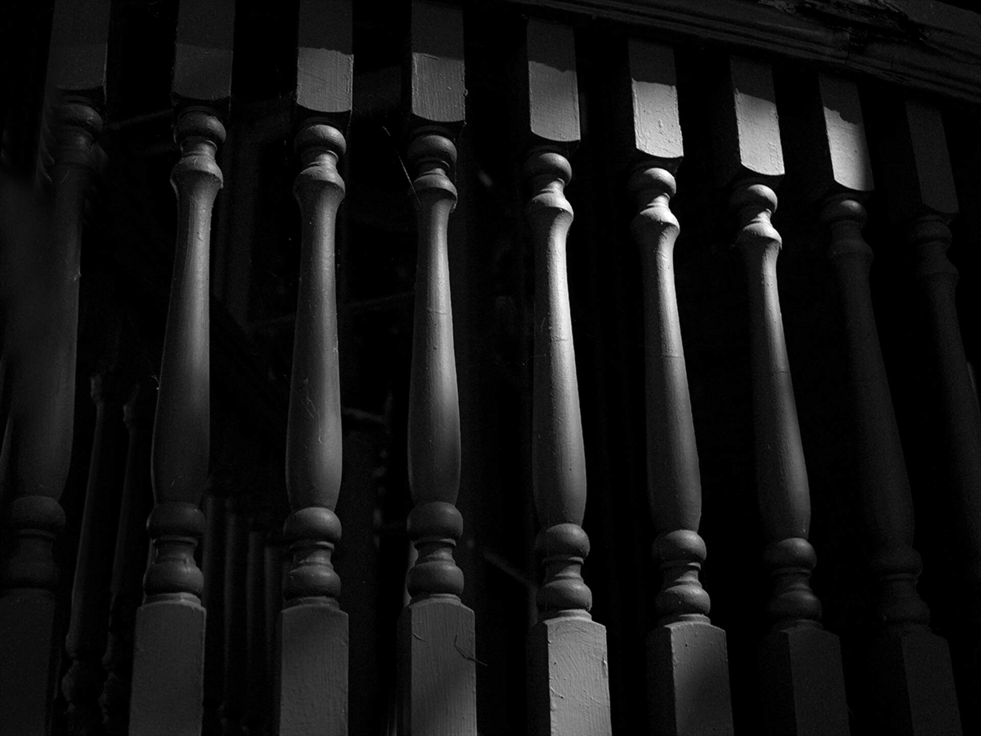 Porch Detail on Franklin Street, Buffalo, New York