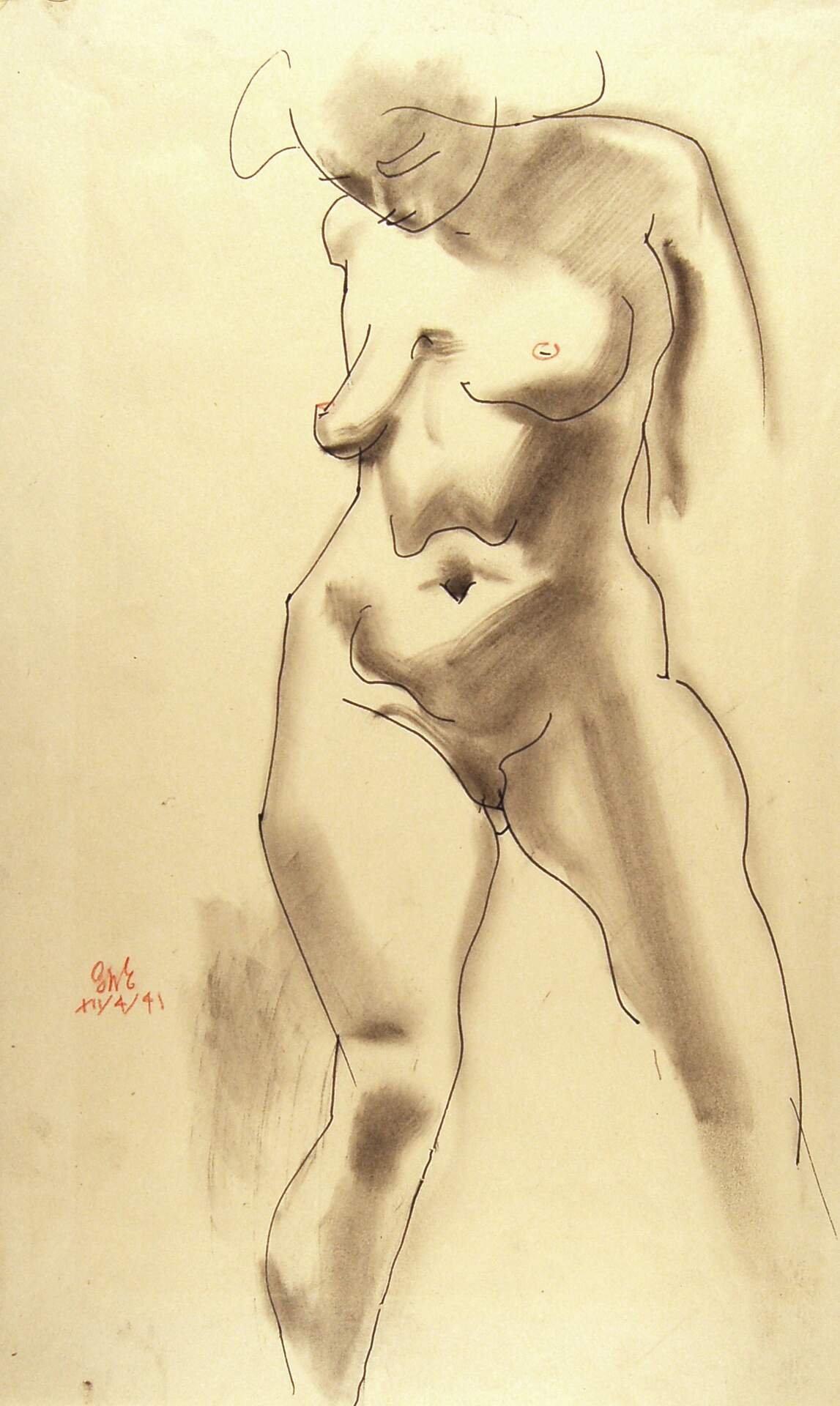 Standing Female Nude