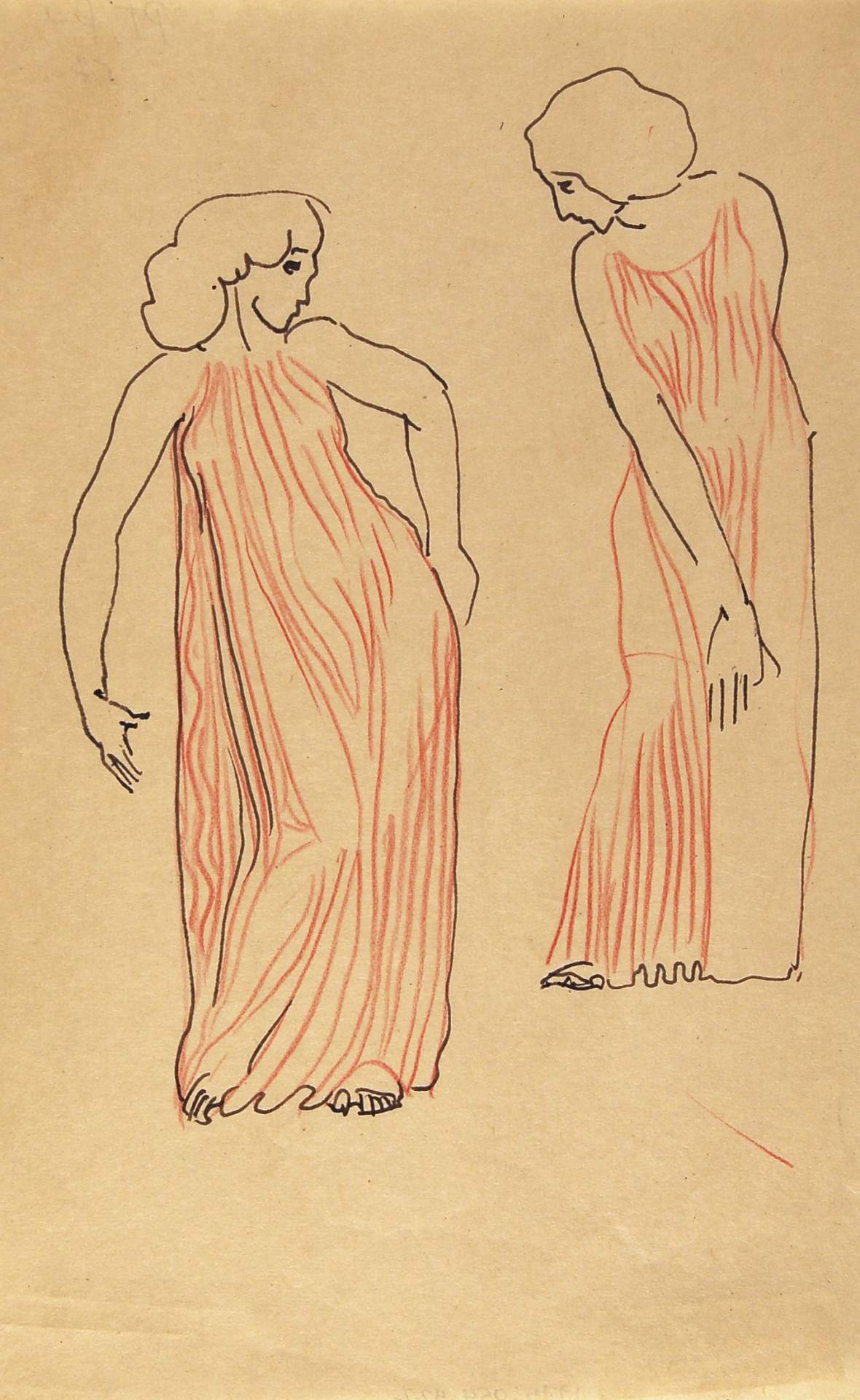 Two Female Figures in Drape