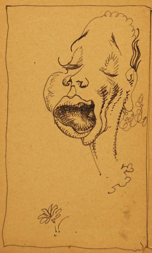Caricature of Female Head