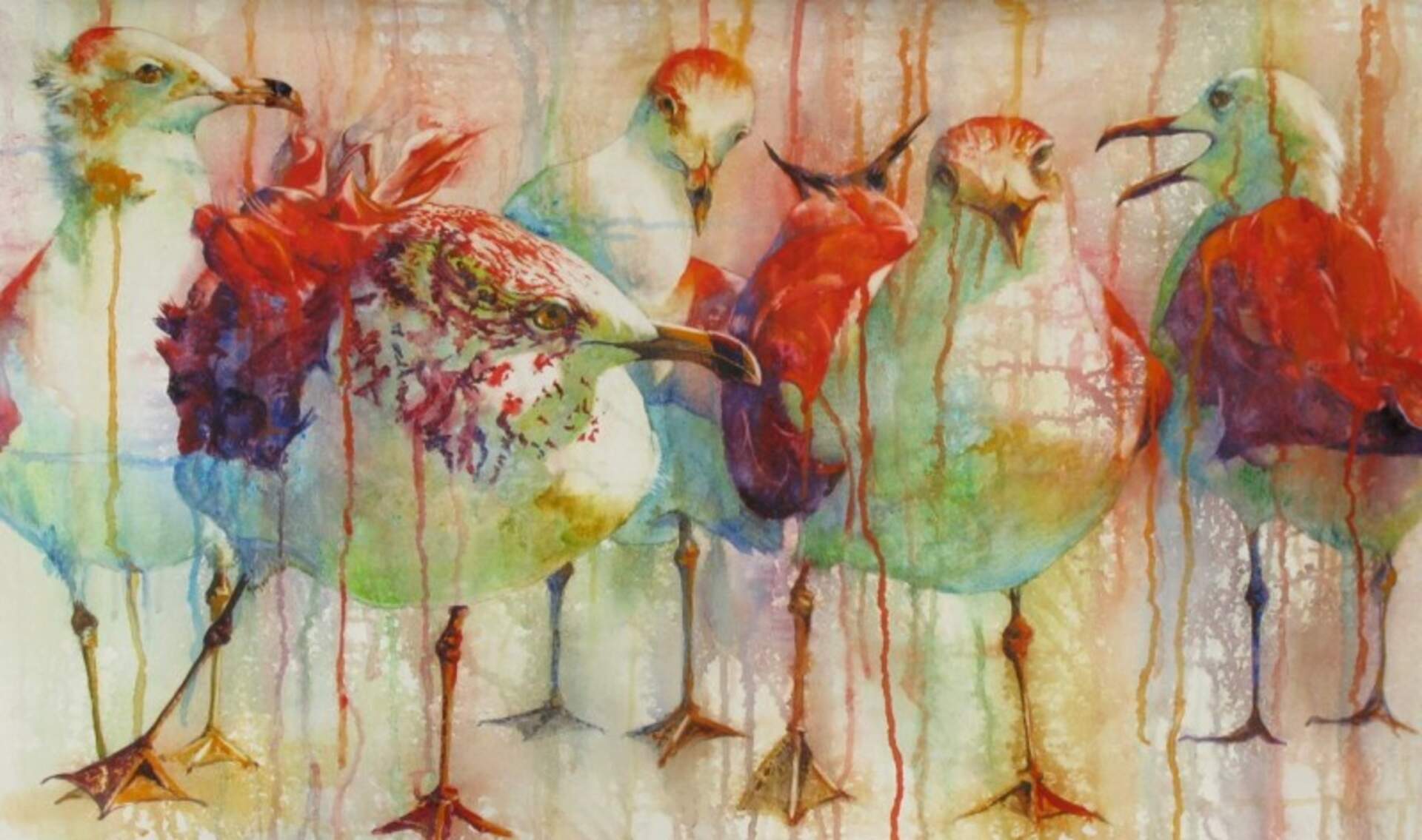 Reinventing the Watercolor Wheel with Gesso and Water