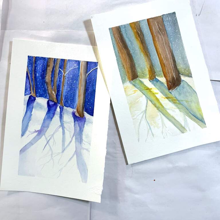 Haunted Hollows: Watercolor Workshop for Kids