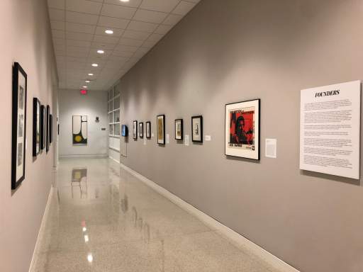 Installation View of Founders: The Early History of the Langston Hughes Center for the Visual and Performing Arts, 2021