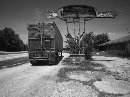 Highway 301, Truck with Arrow Sign