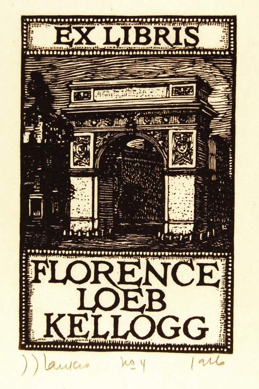 Florence Loeb Kellogg Bookplate