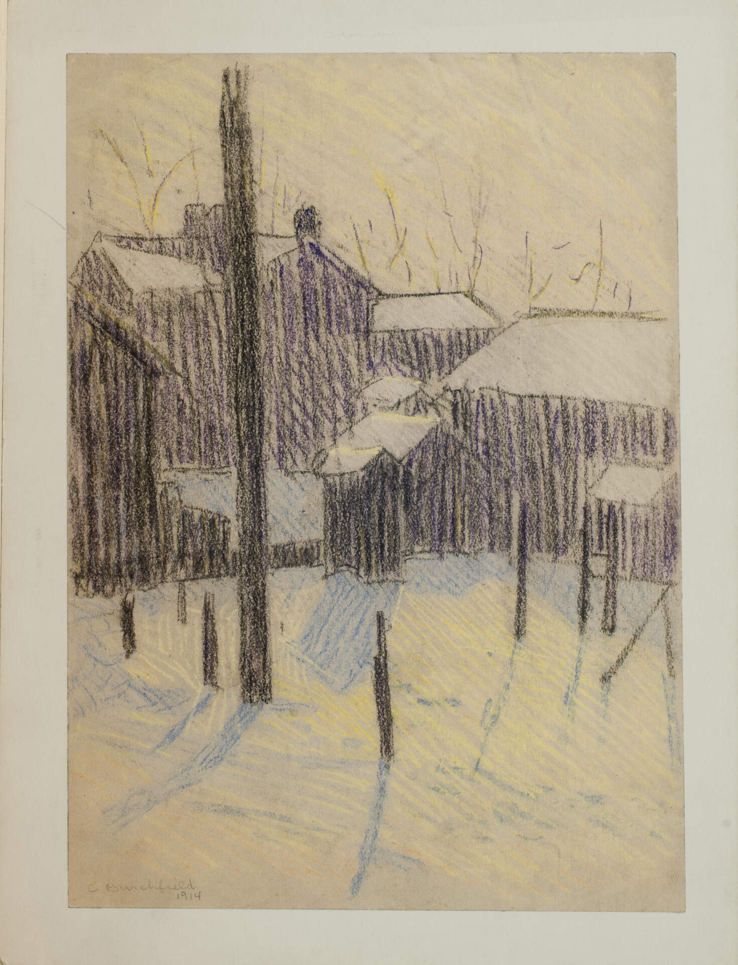 House and Purple Shadows