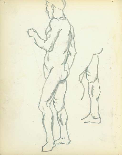 Untitled (male figure drawing)