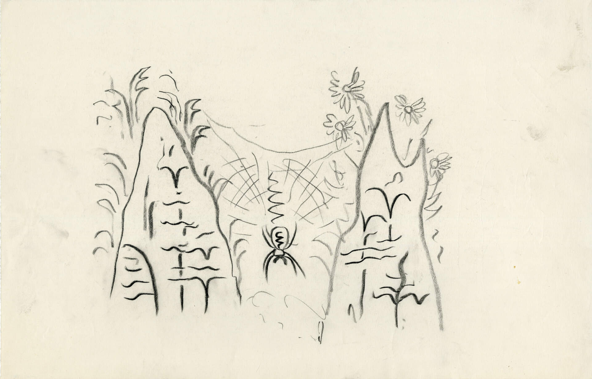 Untitled (Study for Haunted Twilight, 1957))