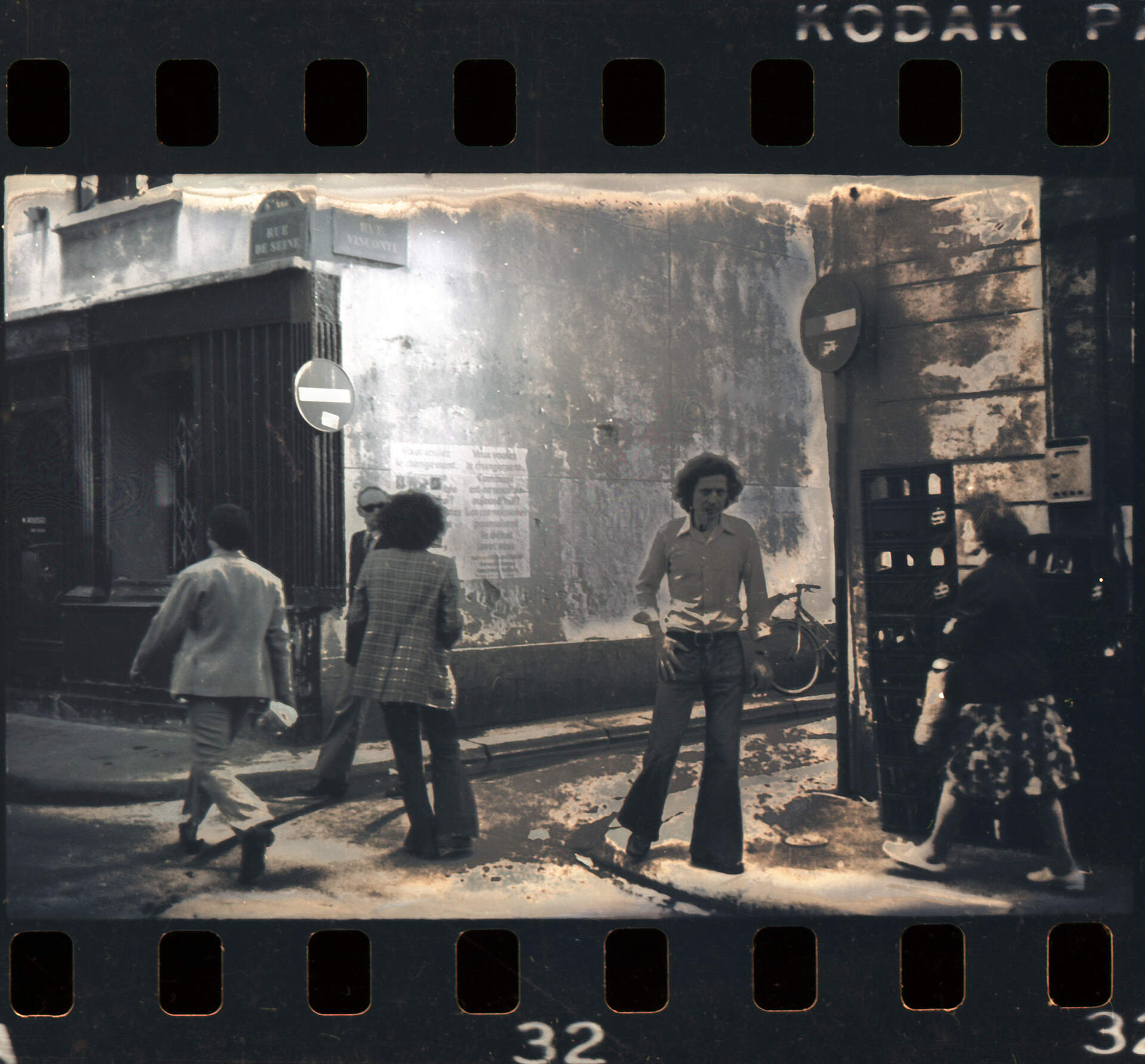 Untitled photographic negative (Street in Paris)