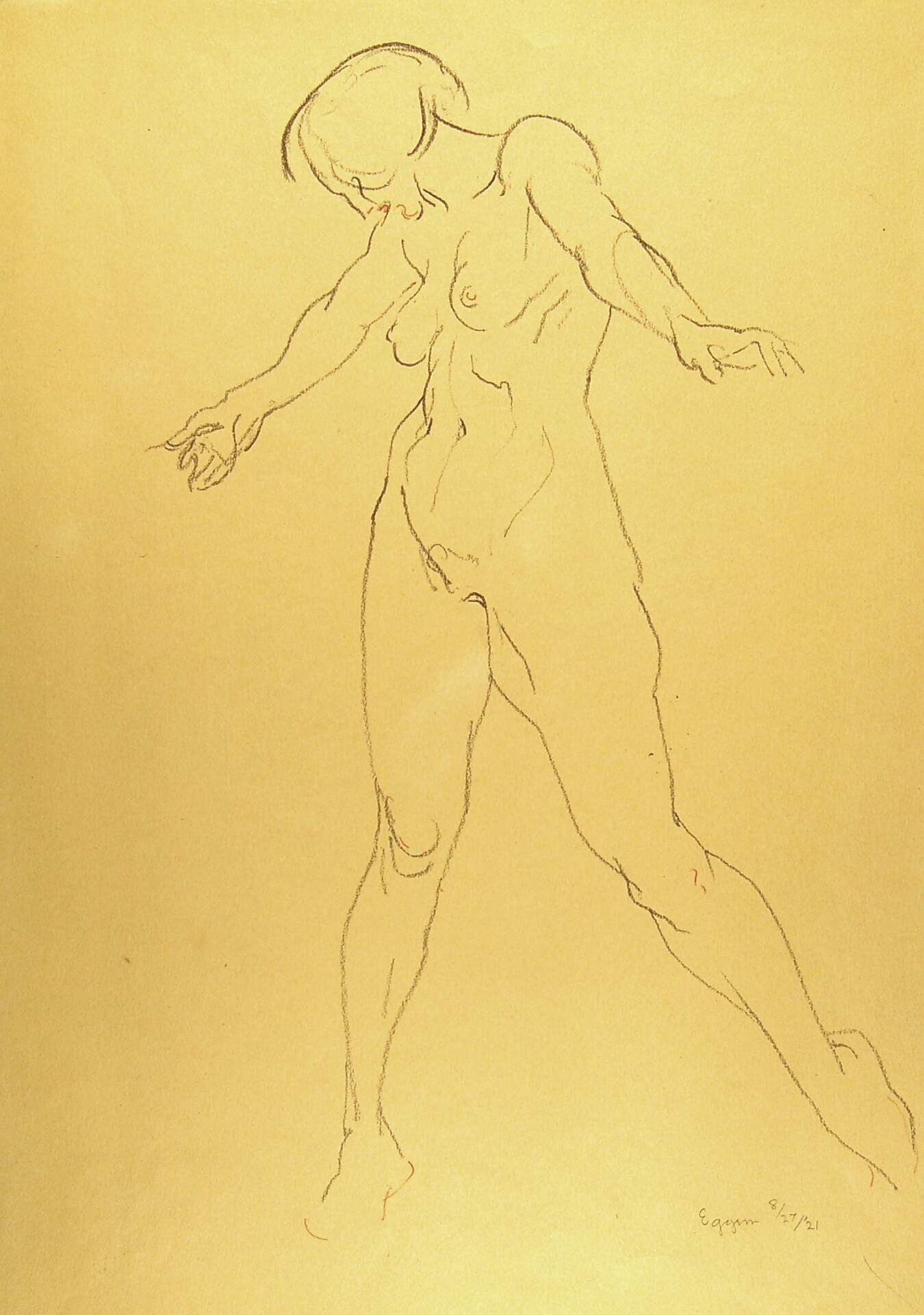 Standing Female Nude