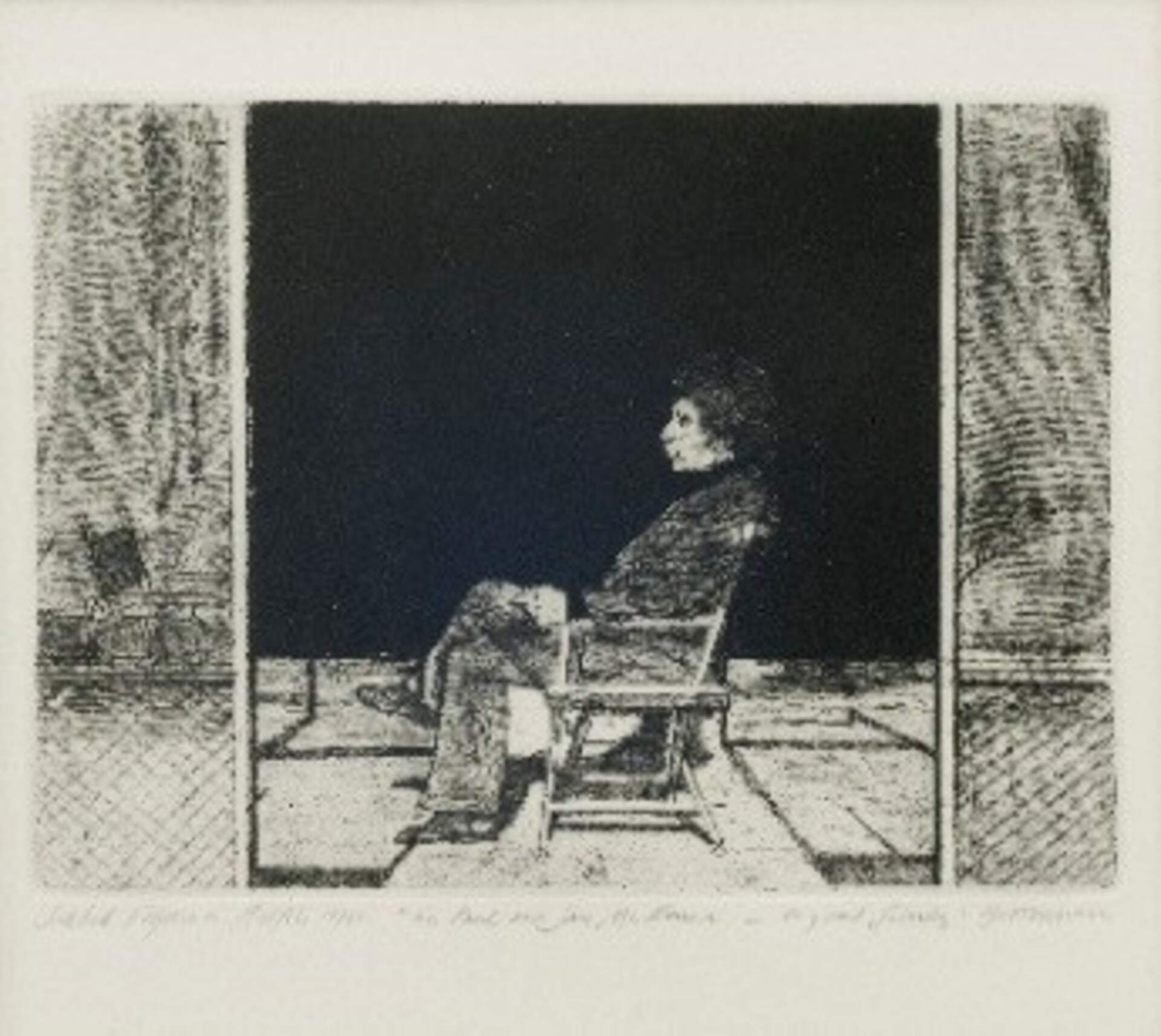 Seated Figure in Profile