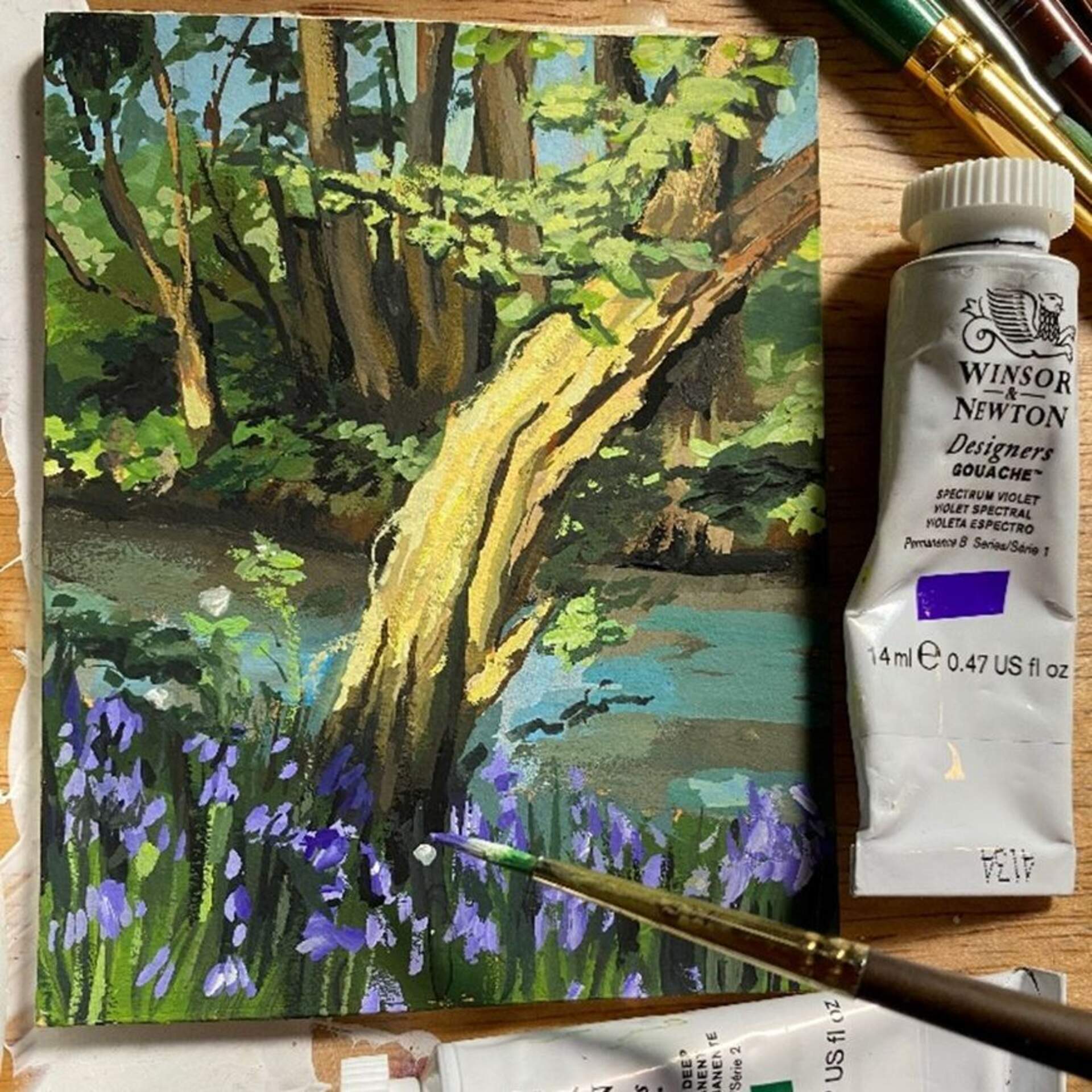 Capturing Luminous Light with Gouache