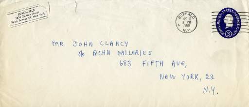 Letter to John Clancy