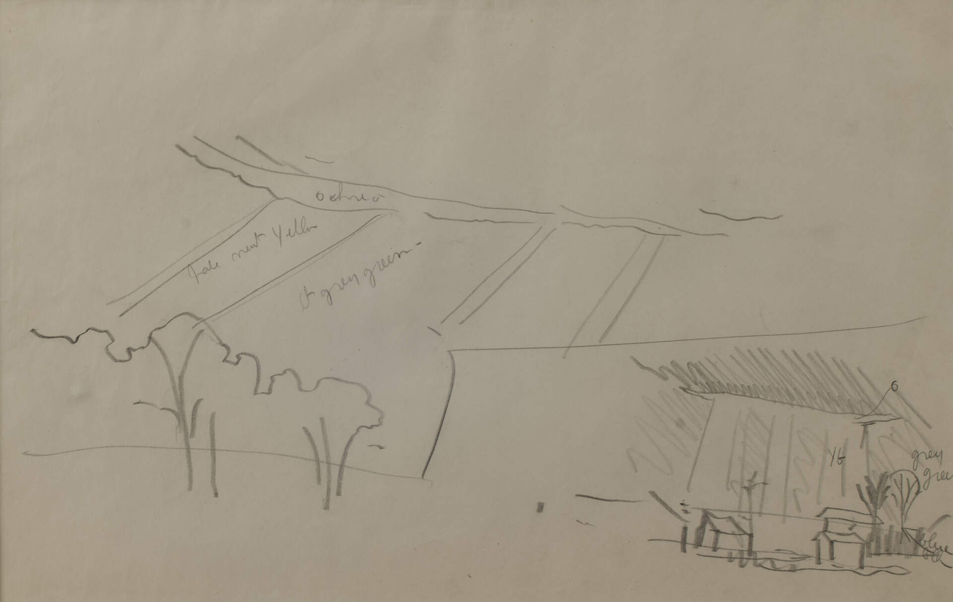 Untitled (Cloud Rays, Buildings, Light Grey)