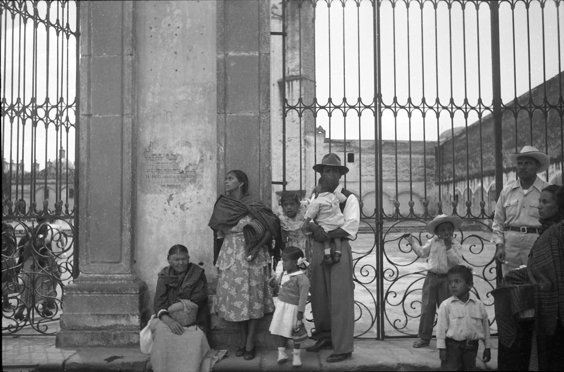 Untitled photographic negative (People in Mexico)