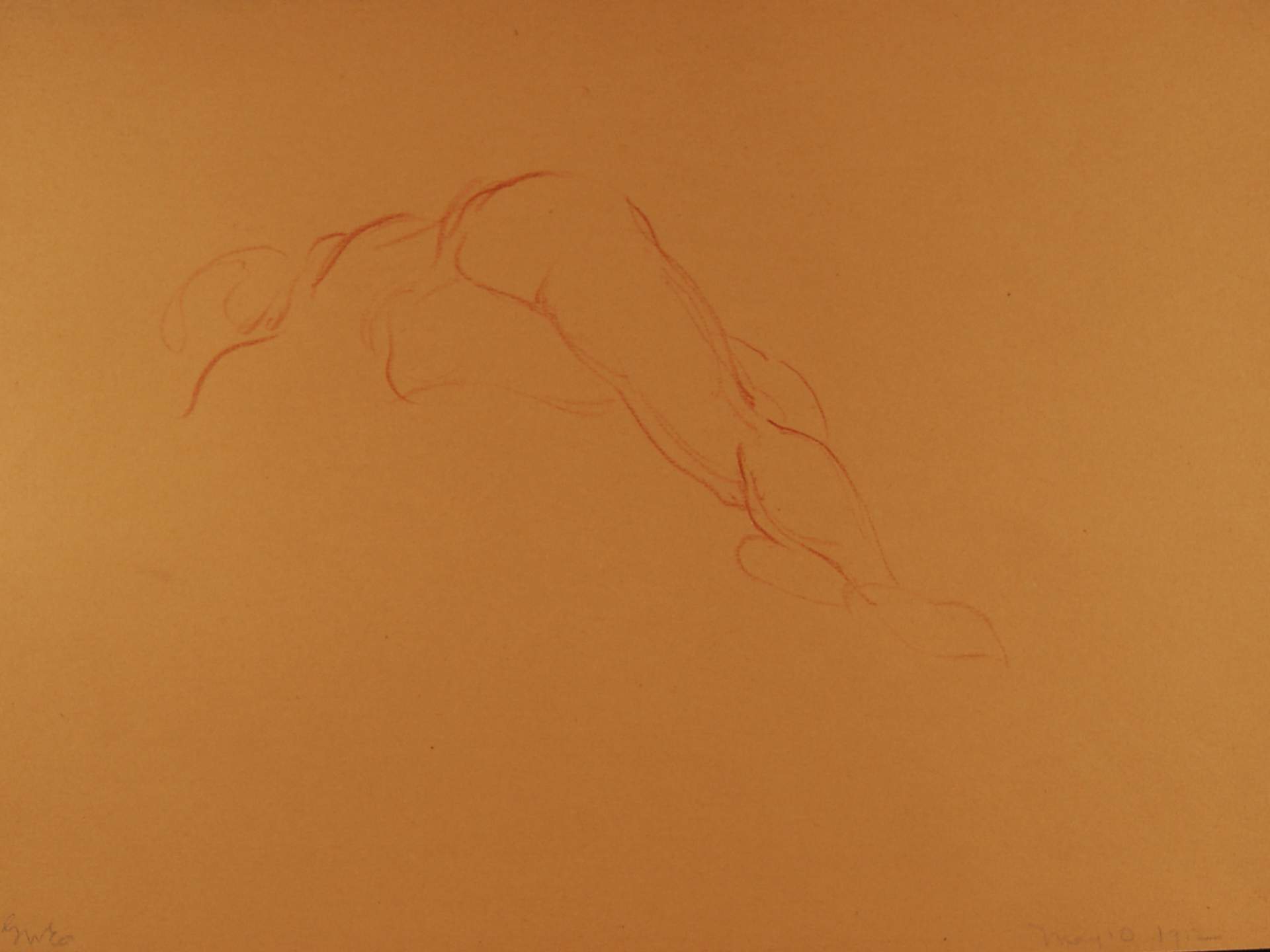 Sketch of Reclining Female Nude