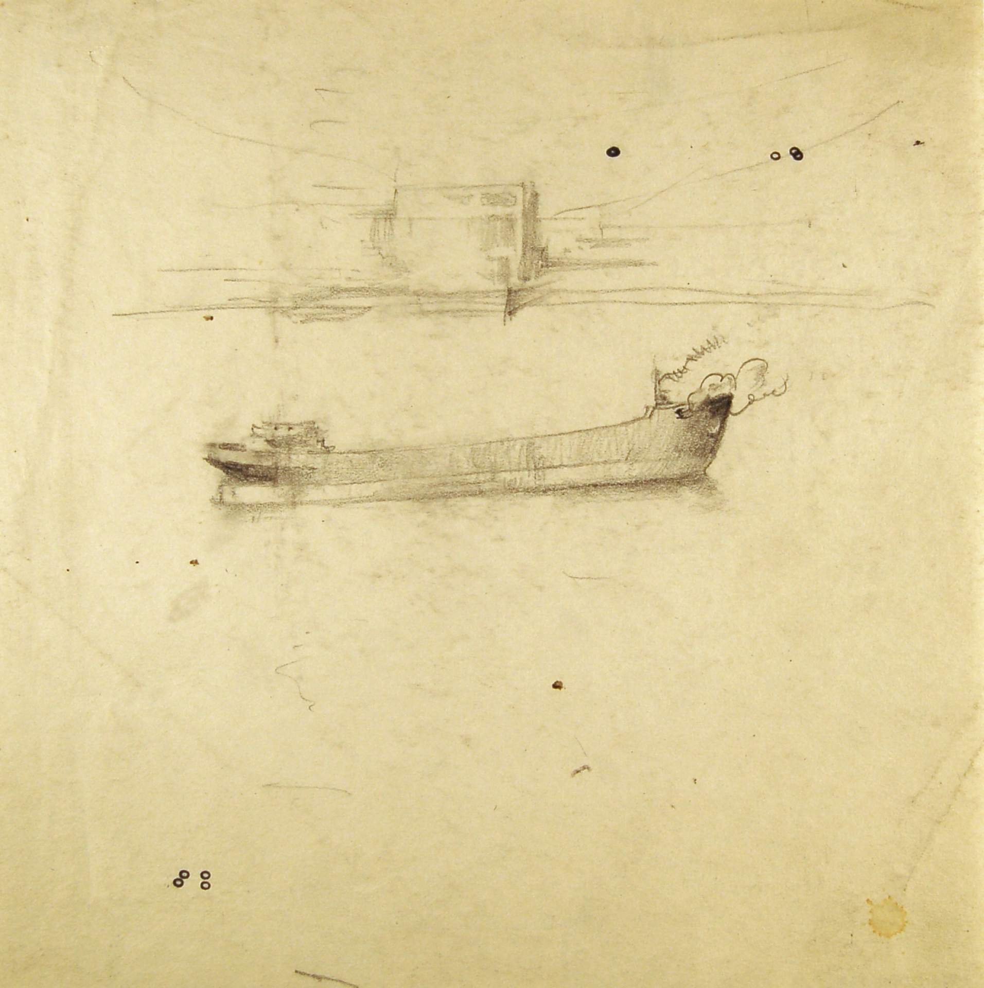Sketch of Tanker Ship