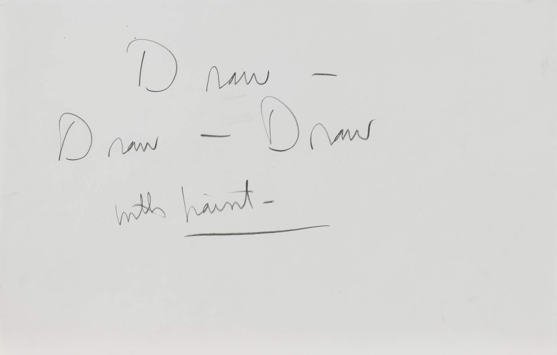 Untitled (Draw – Draw – Draw with paint)
