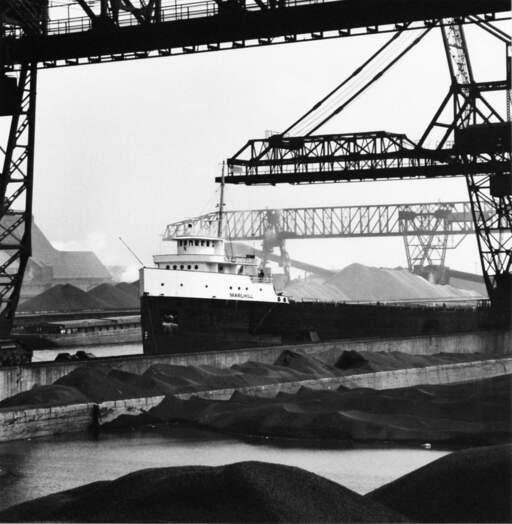 Ore Stockpiles at Steel Mill