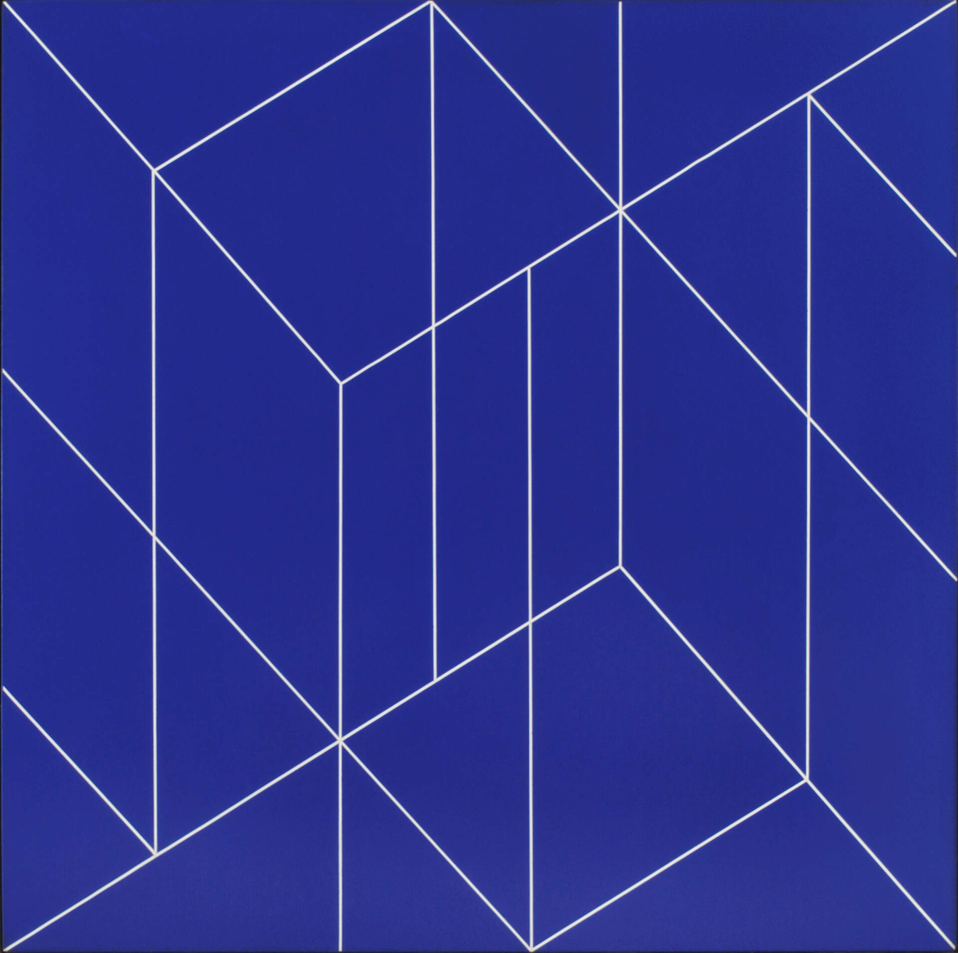 White Line on Blue #5