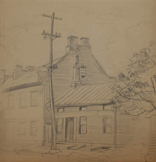 House by Telegraph Pole