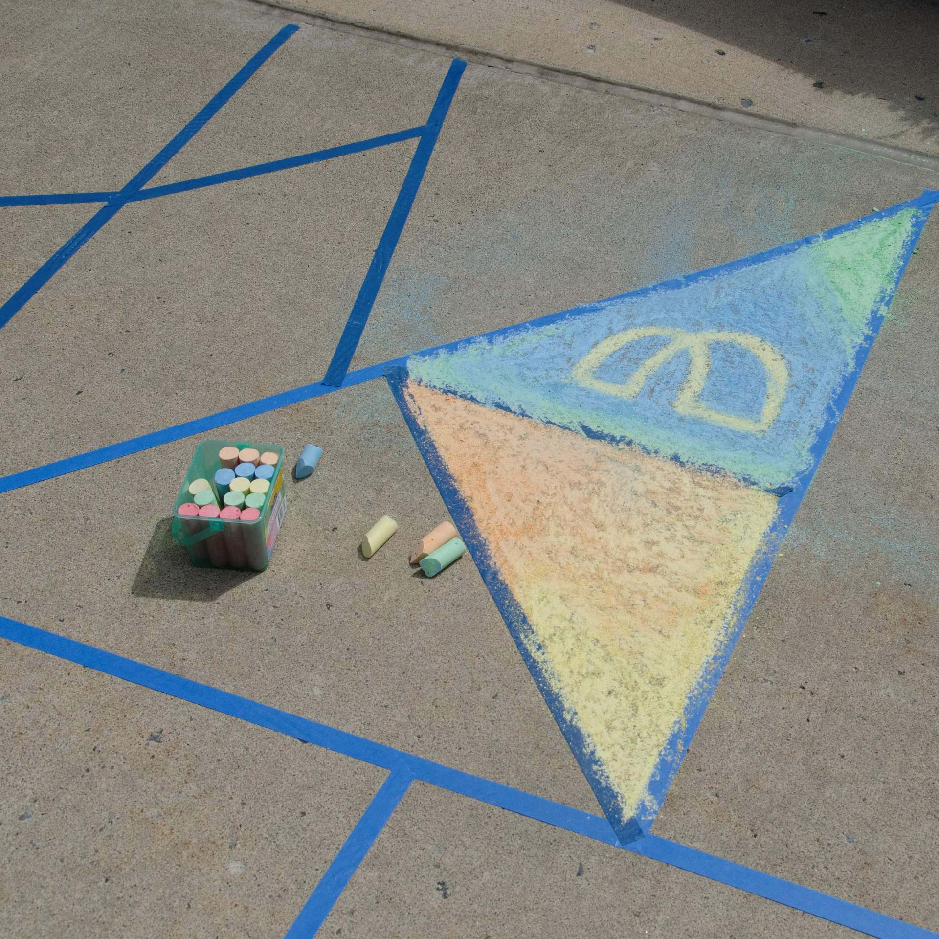 Stained Glass Chalk Art
