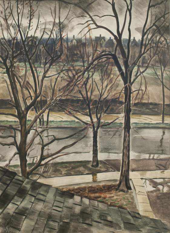 Charles E. Burchfield: Over the Porch Roof