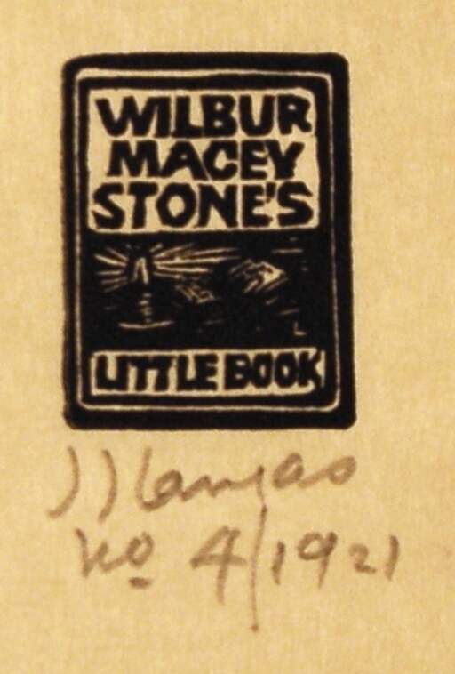 Wilbur Macey Stone's Little Book [Bookplate]